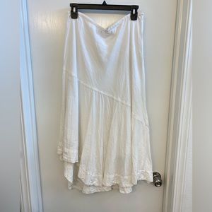 Nic & Zoe Asymmetrical White Skirt Size 12